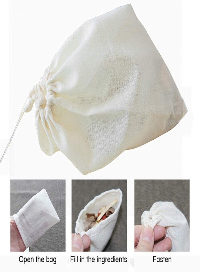 OREAYU 6 Pack 10"x7" Nut Milk Bags - 100% Unbleached Organic Cotton Cheesecloth, Reusable Food Strainer Colander for Straining Almond/Oat Milk, Celery Juice, Cold Brew Coffee, Yogurt and Cheese Making - Image 4